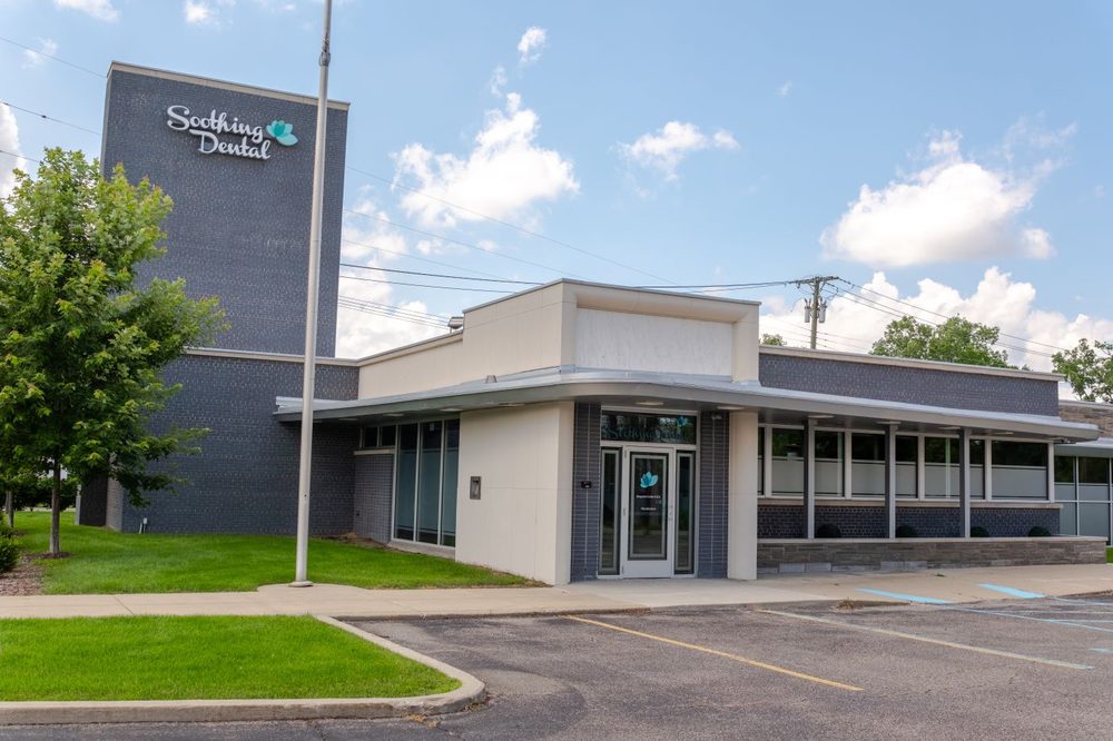 The Soothing Dental building on Ann Arbor Road West in Plymouth, Michigan